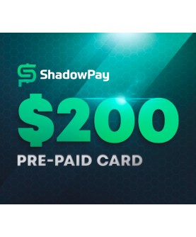 Shadowpay.com $200 Pre-paid Card Key GLOBAL